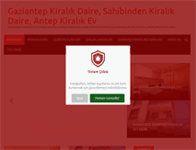 Tablet Screenshot of gaziantepkiralikdaire.com